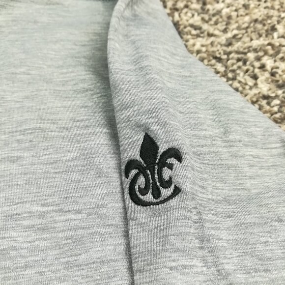 Greyson French Creek Golf Club Jacket 1/4 Zip Camo Collar Brrr Gray Mens Medium - Picture 4 of 11